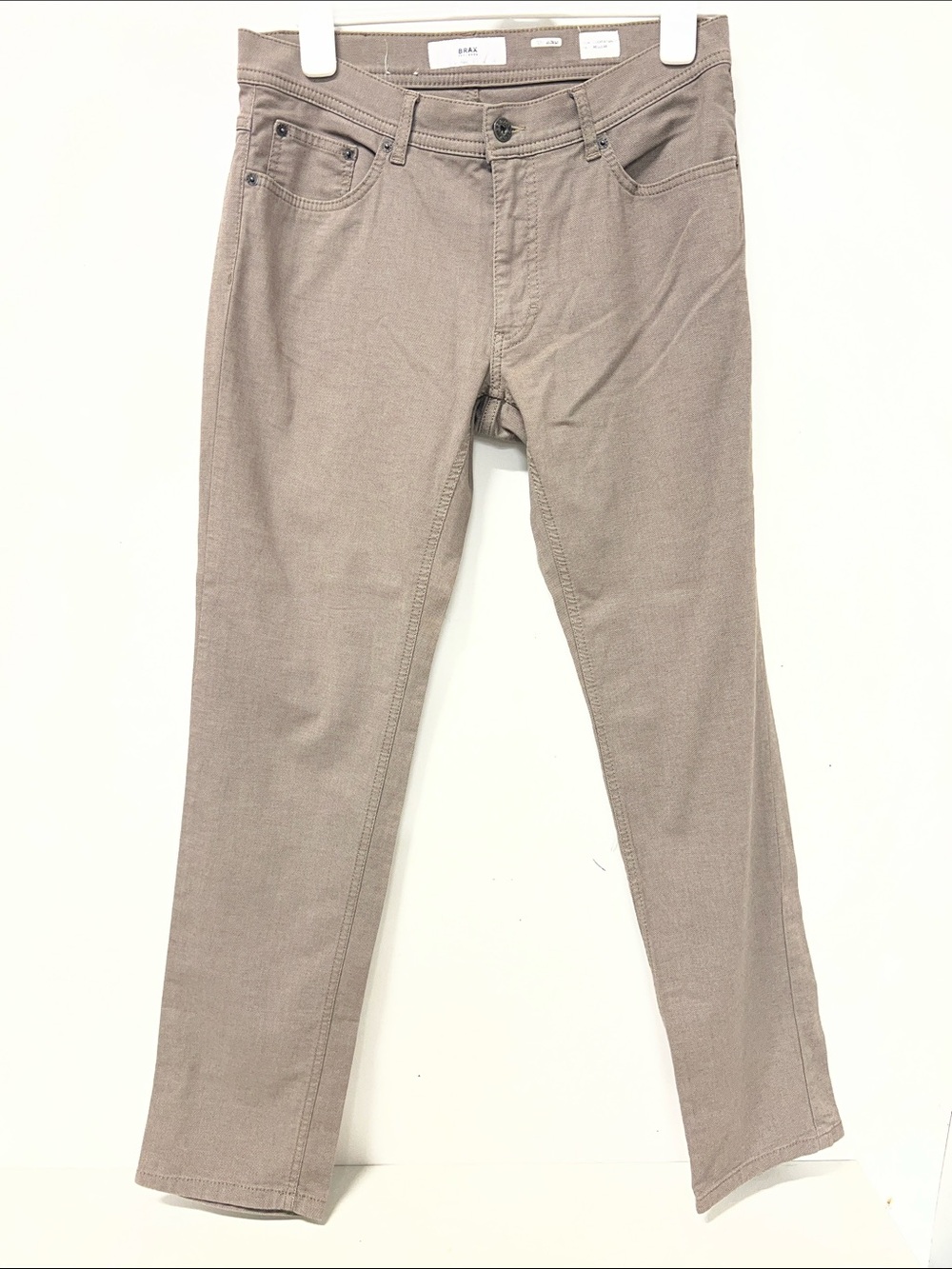 Brax Feel Good Pants, Cooper Fancy, Regular Fit, 33/32, Tan/Khaki